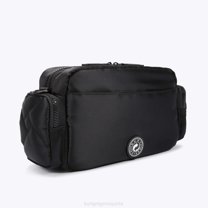 Kurt Geiger mujer bolso multicámara reciclado London 2LPR277 | bolsas negro otro